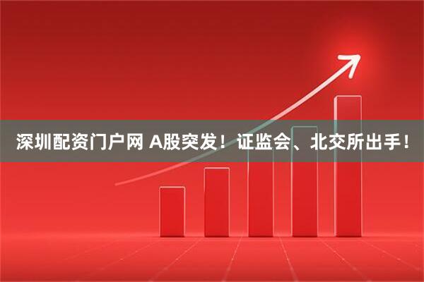 深圳配资门户网 A股突发！证监会、北交所出手！