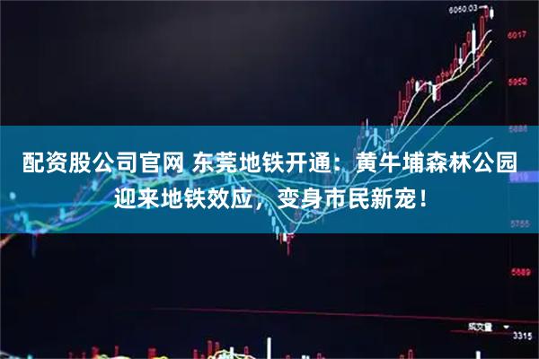 配资股公司官网 东莞地铁开通：黄牛埔森林公园迎来地铁效应，变身市民新宠！