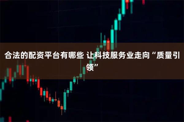 合法的配资平台有哪些 让科技服务业走向“质量引领”